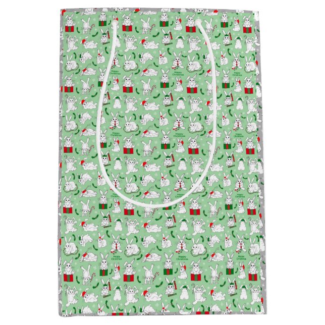 Bolsa De Regalo Mediana Navidades Bunnies (Anverso)
