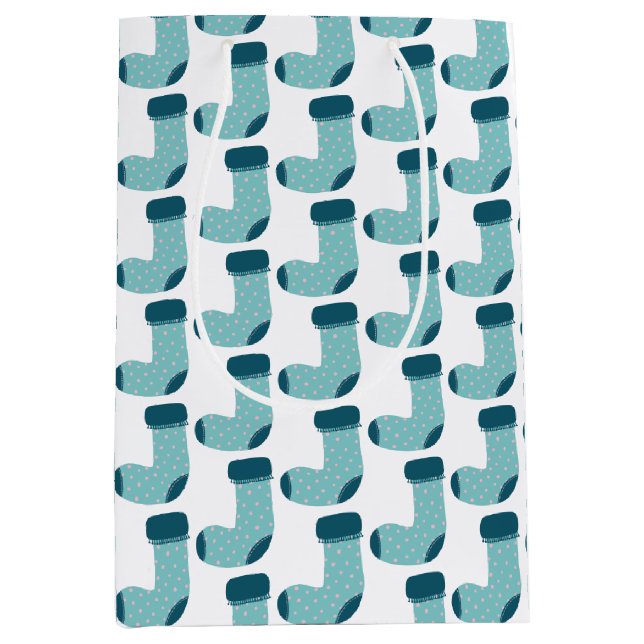 Bolsa De Regalo Mediana Navidades celebrando vacaciones (Anverso)