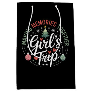 Bolsa De Regalo Mediana Navidades Chicas viajan para hacer Recuerdos junto
