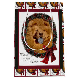 Bolsa De Regalo Mediana Navidades Chow Chow