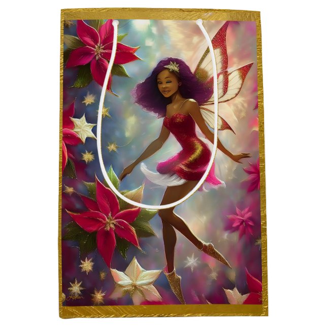 Bolsa De Regalo Mediana Navidades Colección de hadas Plum Tint Pelo Natura (Anverso)