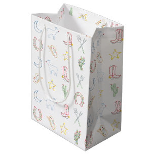 Bolsa De Regalo Mediana Navidades Cowboy Navidades de países occidentales