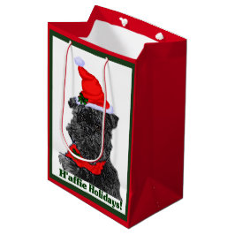 Bolsa De Regalo Mediana Navidades de Affenpinscher