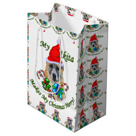 Bolsa De Regalo Mediana Navidades de Akita Lovers
