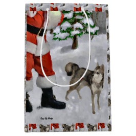 Bolsa De Regalo Mediana Navidades de Alaskan Klee Kai