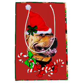 Bolsa De Regalo Mediana Navidades de American Pit Bull Terrier