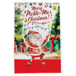 Bolsa De Regalo Mediana Navidades de baloncesto con la temática de Santa C
