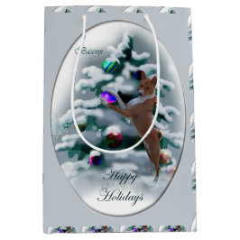 Bolsa De Regalo Mediana Navidades de Basenji