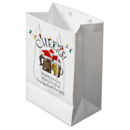Bolsa De Regalo Mediana Navidades de Beer Santa Claus