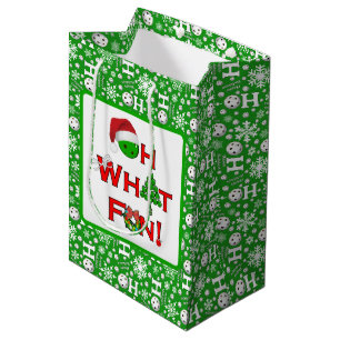 Bolsa De Regalo Mediana Navidades de bolas de pólvora Verde Oh Qué Diversi