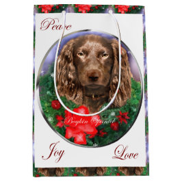 Bolsa De Regalo Mediana Navidades de Boykin Spaniel