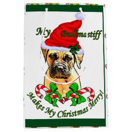 Bolsa De Regalo Mediana Navidades de Bullmastiff