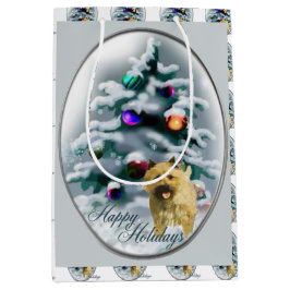 Bolsa De Regalo Mediana Navidades de Cairn Terrier