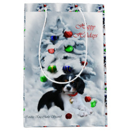 Bolsa De Regalo Mediana Navidades de Cavalier King Charles Spaniel