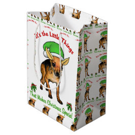 Bolsa De Regalo Mediana Navidades de Chihuahua Lovers