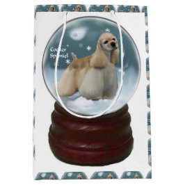 Bolsa De Regalo Mediana Navidades de Cocker Spaniel