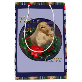 Bolsa De Regalo Mediana Navidades de Cocker Spaniel inglés