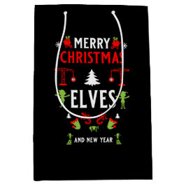 Bolsa De Regalo Mediana Navidades de construcción feos