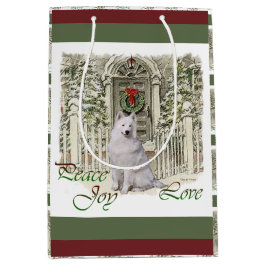 Bolsa De Regalo Mediana Navidades de Cute Samoyed