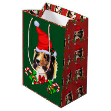 Navidades de Cute Santa Shetland Sheepdog