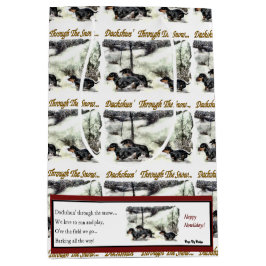 Bolsa De Regalo Mediana Navidades de Dachshund