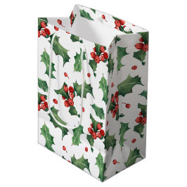 Bolsa De Regalo Mediana Navidades de Festive Holly Berry