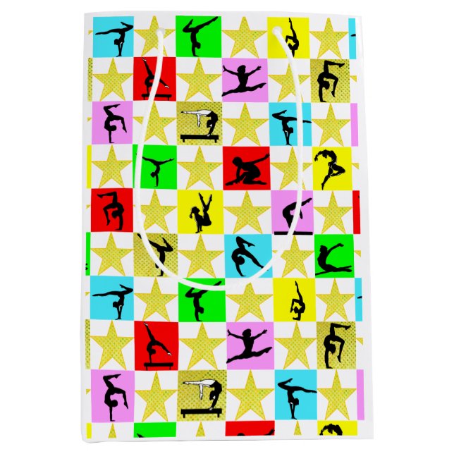 BOLSA DE REGALO MEDIANA NAVIDADES DE GIMNASTICA DE HOLLY JOLLY (Anverso)