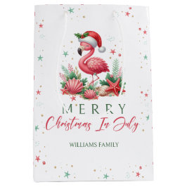 Bolsa De Regalo Mediana Navidades de Julio Flamingo