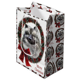 Bolsa De Regalo Mediana Navidades de Keeshond