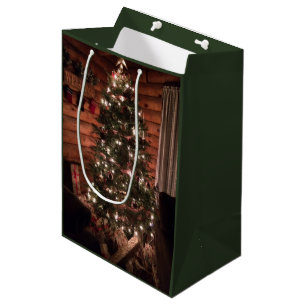 Bolsa De Regalo Mediana Navidades de la cabina de registro