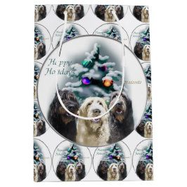 Bolsa De Regalo Mediana Navidades de Labradoodle Trio