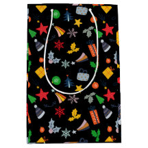Navidades de Motif Clásicos Cuadros Fondo Negro