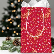 Navidades de nombres personalizados Script Red Fau