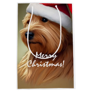 Bolsa De Regalo Mediana Navidades de Norfolk Terrier