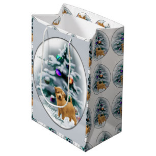 Bolsa De Regalo Mediana Navidades de Norfolk Terrier