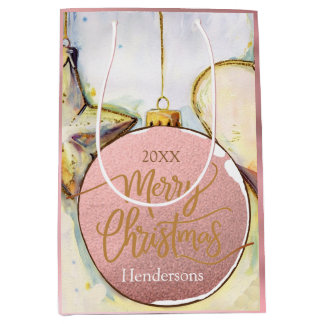 Bolsa De Regalo Mediana Navidades de ornamentos