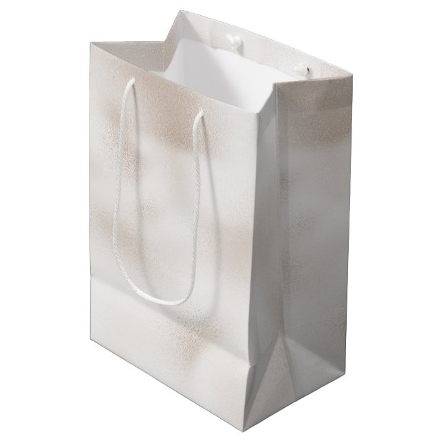 Bolsa De Regalo Mediana Navidades de Pearl White (Angulo Anverso)
