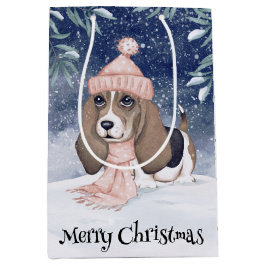 Bolsa De Regalo Mediana Navidades de perro de Hound