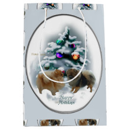 Bolsa De Regalo Mediana Navidades de Pomerania