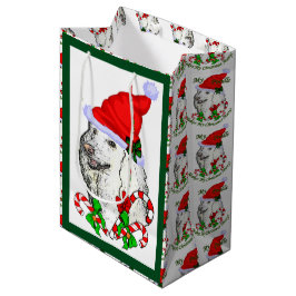 Bolsa De Regalo Mediana Navidades de Poodle Lovers