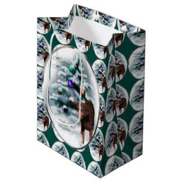 Bolsa De Regalo Mediana Navidades de recuperadores con código de curry