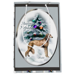 Bolsa De Regalo Mediana Navidades de Saluki Lovers