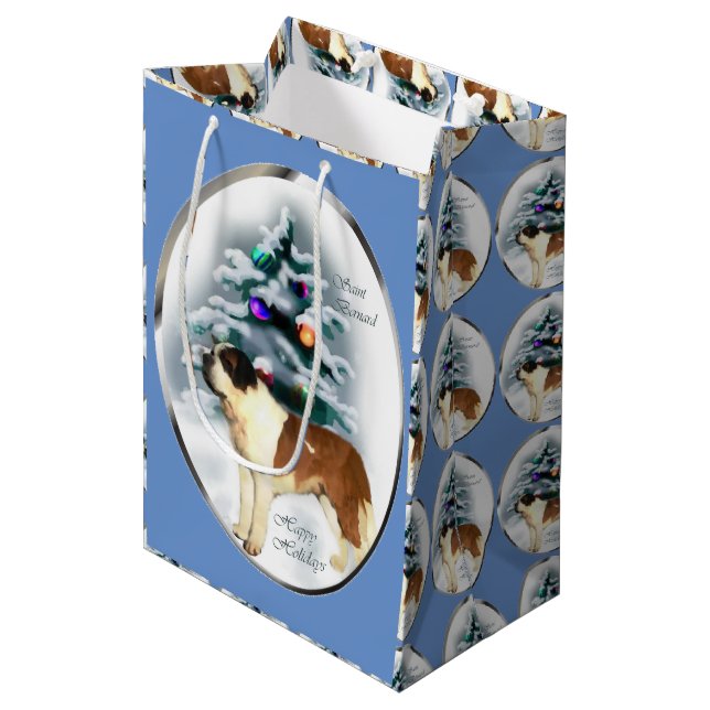 Bolsa De Regalo Mediana Navidades de San Bernardo (Angulo Anverso)