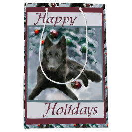 Bolsa De Regalo Mediana Navidades de Sheepdog de Bélgica