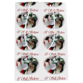 Bolsa De Regalo Mediana Navidades de Smooth Collie