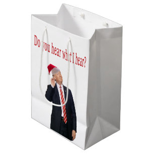 Bolsa De Regalo Mediana Navidades de Trump: ¿Escuchas lo que oigo?