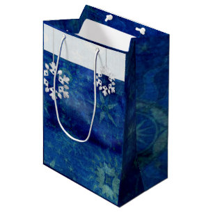Bolsa De Regalo Mediana Navidades de Velas Azules