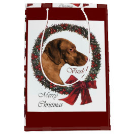 Bolsa De Regalo Mediana Navidades de Vizsla Lovers