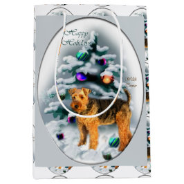 Bolsa De Regalo Mediana Navidades de Welsh Terrier