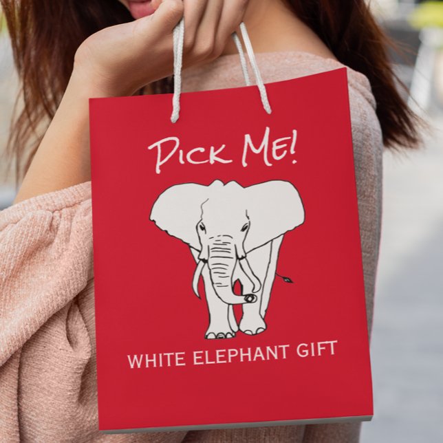 Bolsa De Regalo Mediana Navidades Elefante Blanco me escoge intercambio de (Subido por el creador)